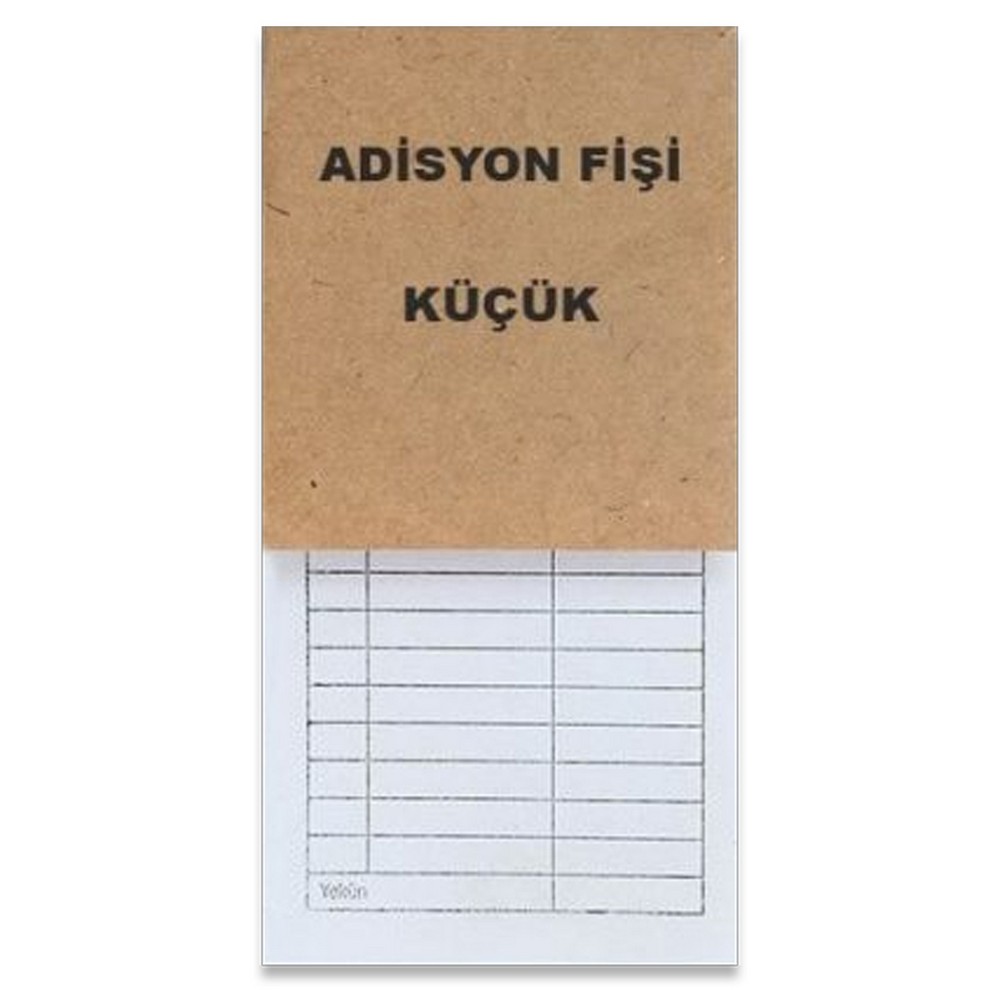 Küçük Adisyon Fişi 36 Adet