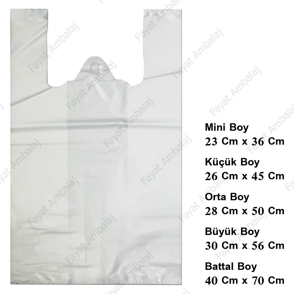 Atlet Poşet Hışır Mini Beyaz 1 Kg