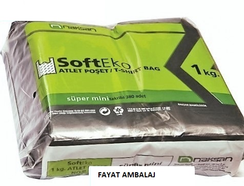 Atlet Poşet Siyah Mini 380 Adet Naksan 1 Kg