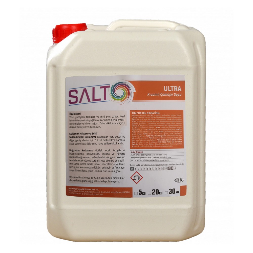 Salto Çamaşır Suyu Ultra (Yoğun) Kıvam 5 Kg