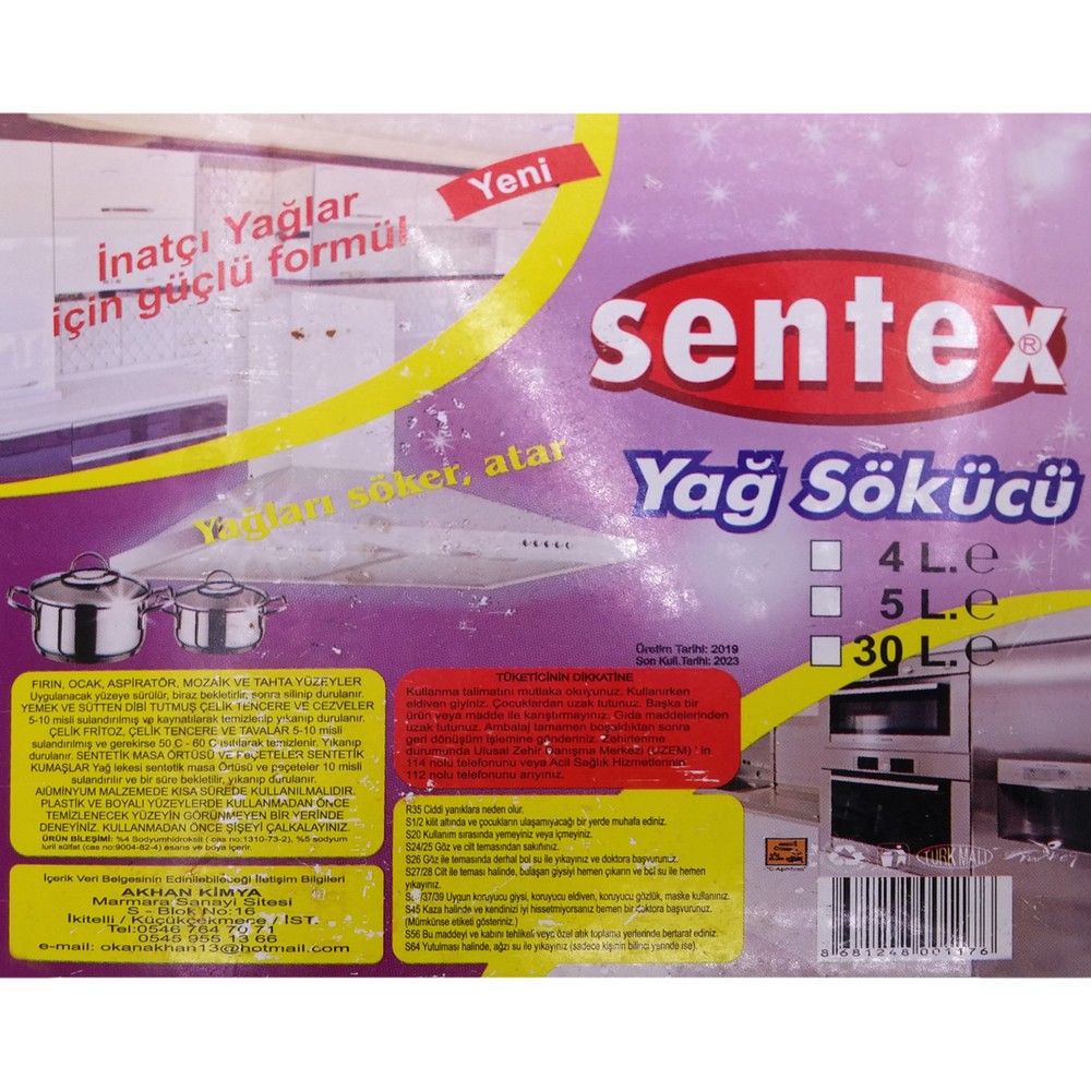 Salto Yağ Çözücü 5 Kg