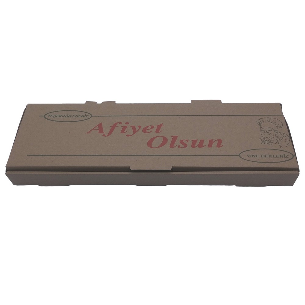 Pide Kutusu 41 Cm x 12,5 Cm x 4 Cm 100 Adet