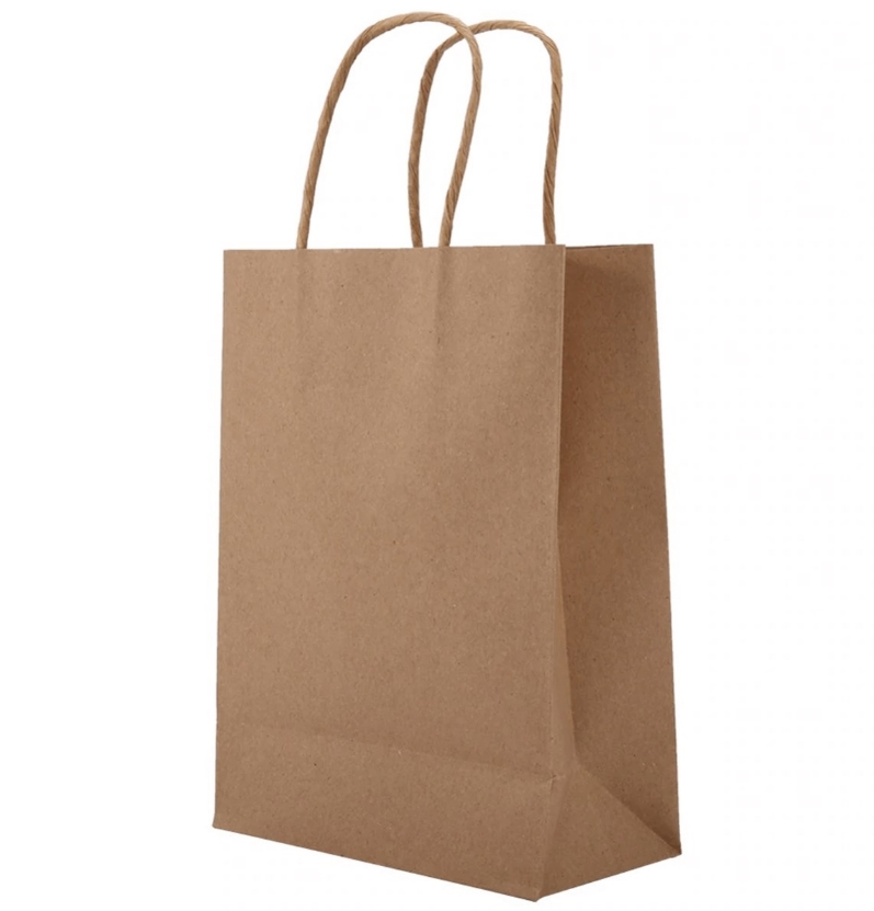 Büküm Saplı Kraft Çanta 31x41 25 li