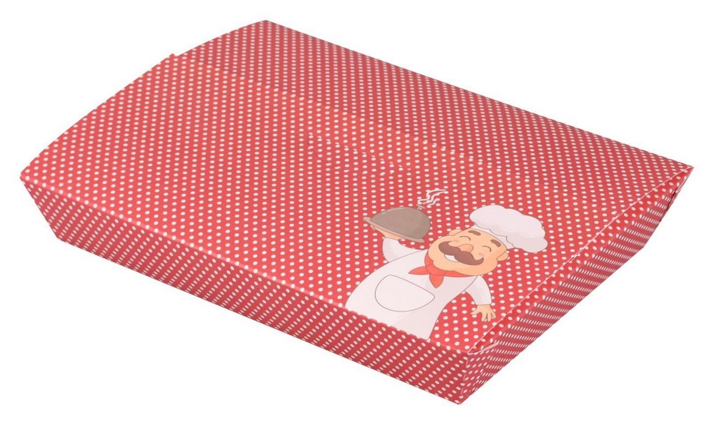 Karton Fast Food Menü Kutusu Büyük Boy  20x15x4 Cm 100 Adet
