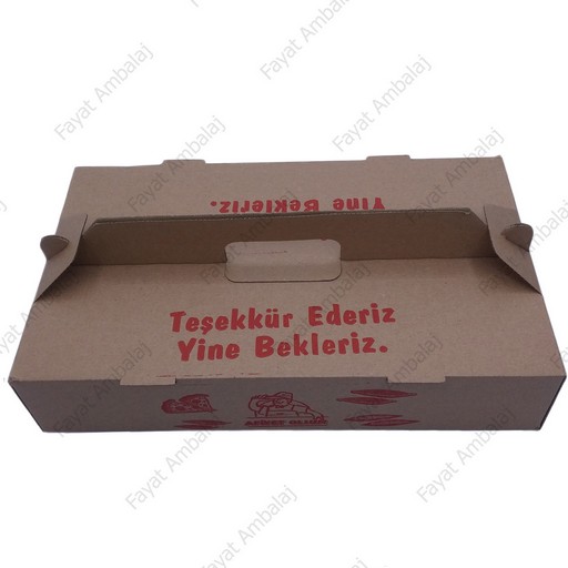 Lahmacun Kutusu Uzun 100 Adet