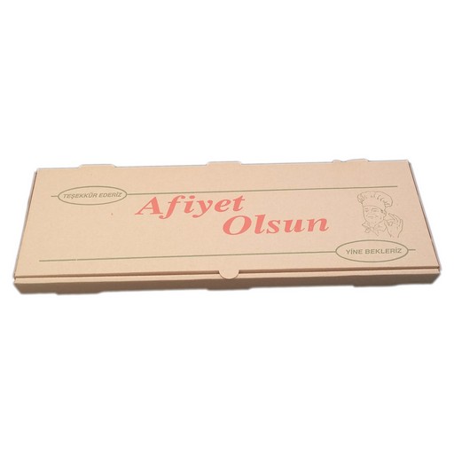 Pide Kutusu 41 Cm x 12,5 Cm x 3 Cm 100 Adet