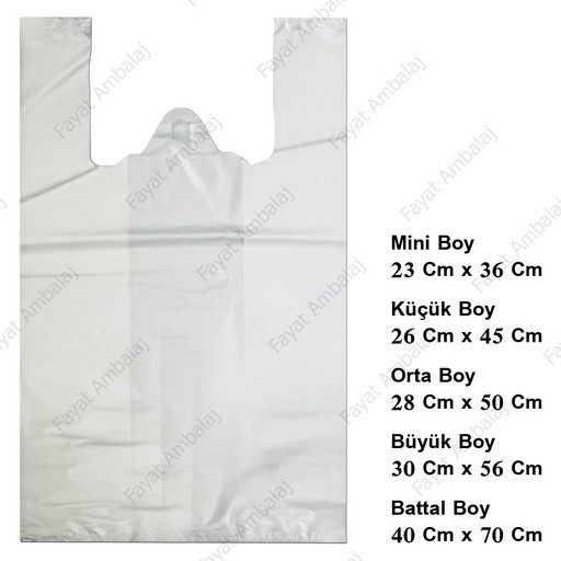 Atlet Poşet Hışır Mini Beyaz 1 Kg