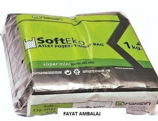 Atlet Poşet Siyah Mini 380 Adet Naksan 1 Kg