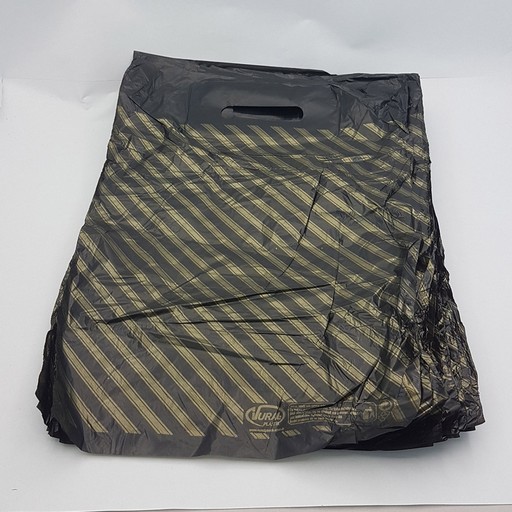 Takviyeli Poşet Diagonal Çizgili 3 No 33 Cm x 45 Cm