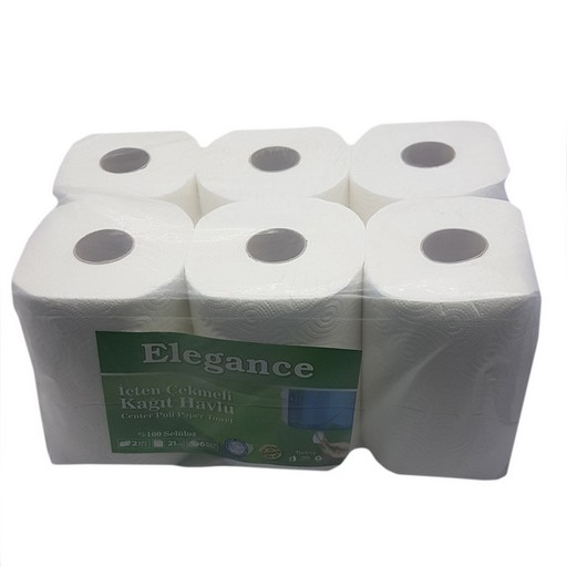 Elegance İçten Çekme Havlu Koli 6 Adet