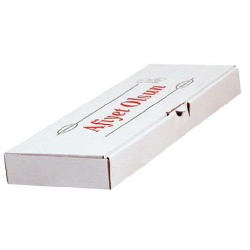 Beyaz Pide Kutusu 41 Cm x 12,5 Cm x 4 Cm 100 Adet