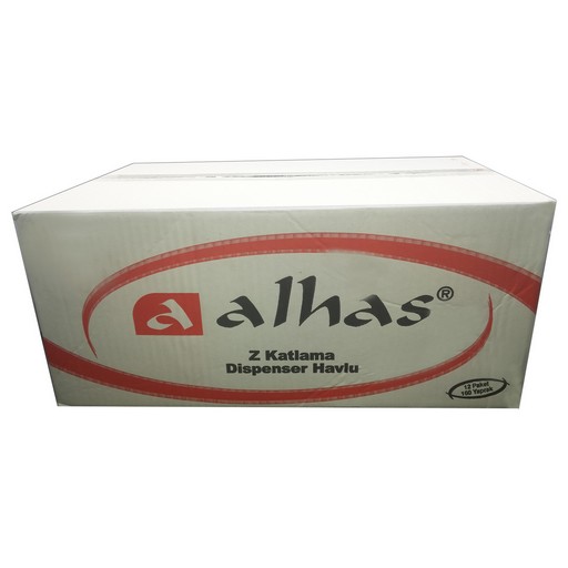 Alhas Dispenser Z Katlama Havlu 12 Paket (12 x 160)