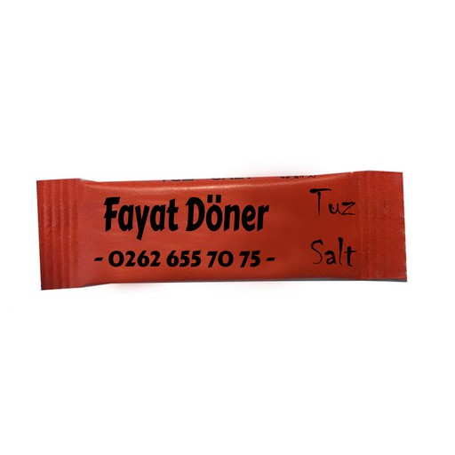 Baskılı Tek Kullanımlık Stick Tuz 50,000 ADET