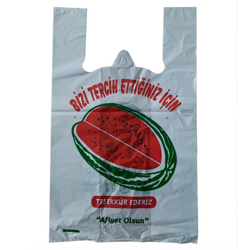 Karpuz Poşeti Baskılı Beyaz 1 Kg