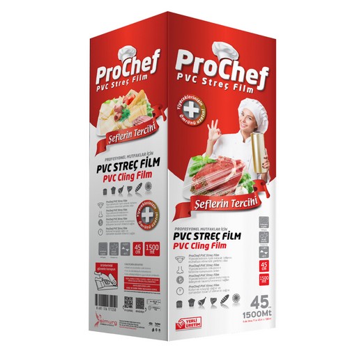 Prochef Streç 45 Cm x 1500 Mt 9 Mikron